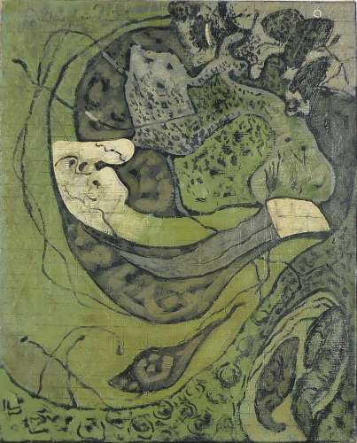 Manner of Graham Sutherland - Abstract composition, surreal ...
