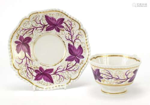 Early 19th century Barr Flight Barr Worcester cup and saucer...