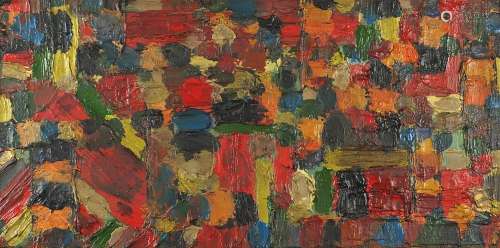 Style of Hans Hoffman - Abstract composition, impasto oil on...