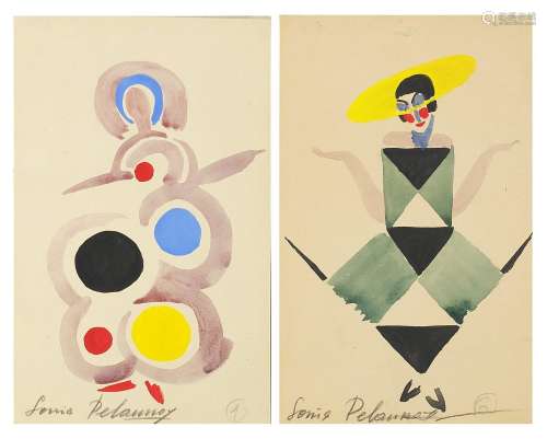 Sonia Delaunay 1923 - Abstract compositions, costume designs...