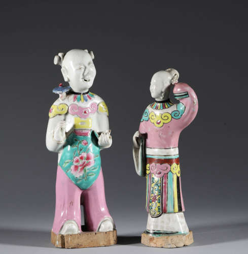 Pink color Ruyi children's group in Qing Dynasty