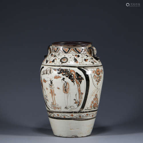 Stories of characters in Cizhou kiln in Song Dynasty