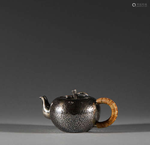 Japanese silver teapot
