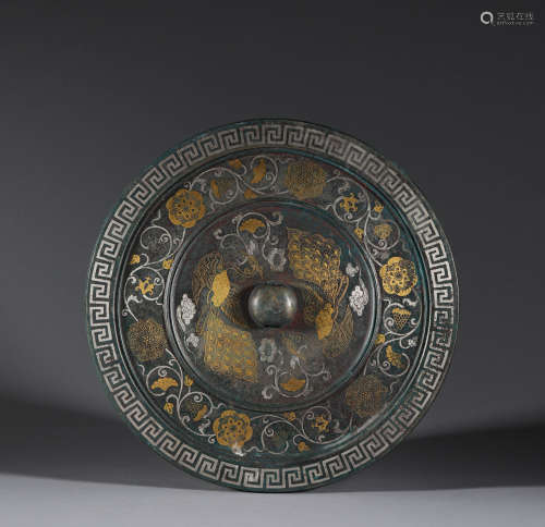 Bronze gold and silver mirrors of Han Dynasty