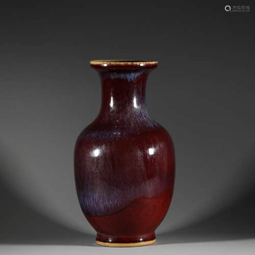 Lu Jun glaze bottle in Qing Dynasty