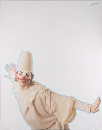Full color print on canvas of the ballet Pulcinella