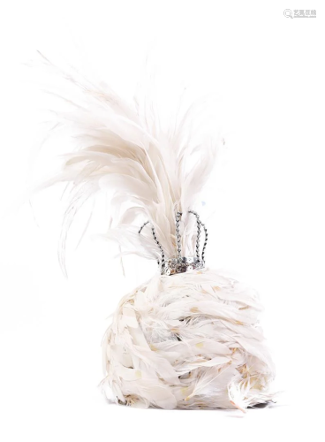 Feather hat with white plume