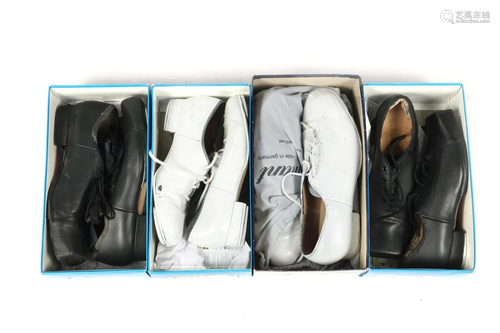 4 pairs of tap shoes