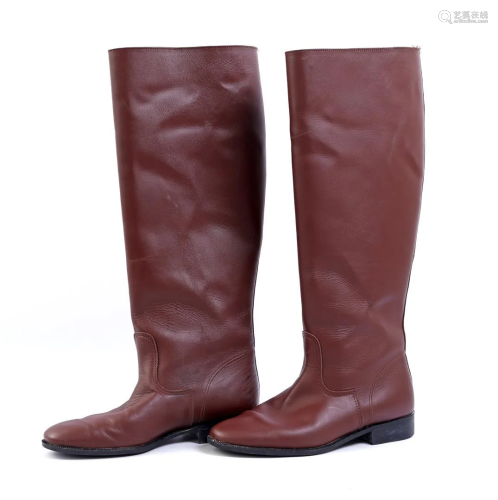 Pair of leatherette men's boots