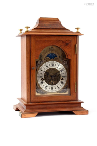 Hermle table clock with moon phase