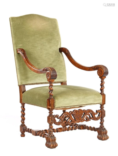 After antique model Baroque armchair