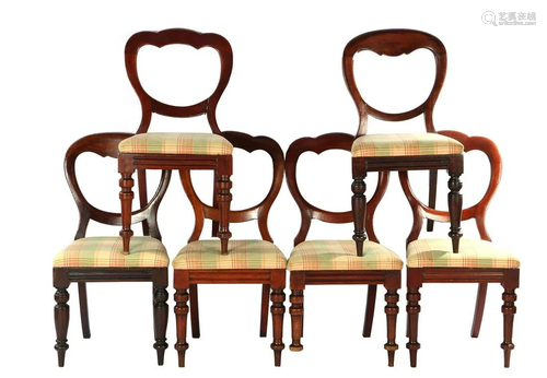 6 mahogany chairs