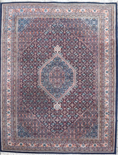 Oriental hand-knotted carpet