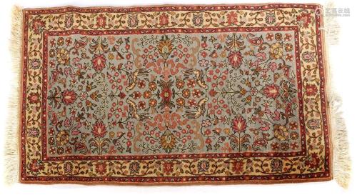 Hand-knotted wool carpet