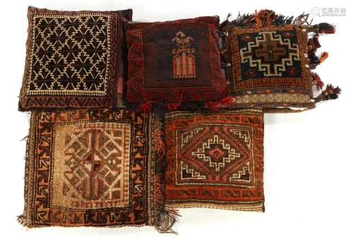 5 hand-knotted pillows