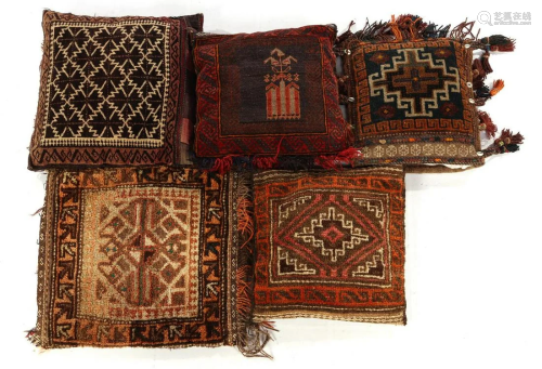 5 hand-knotted pillows