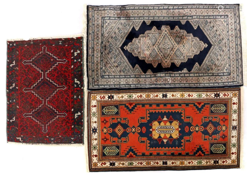 3 various Oriental carpets