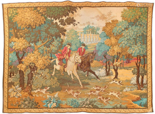 Gobelin tapestry depicting hunting scene