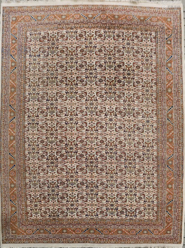 Oriental hand-knotted carpet