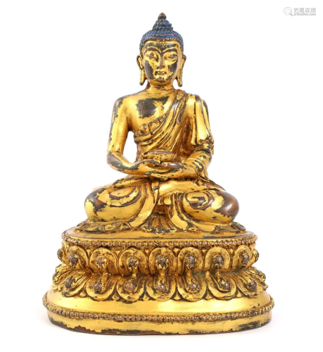 Bronze Buddha, Tibet 18th / 19th century