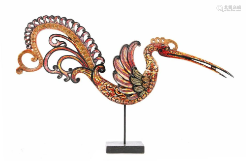 Decorative wooden bird