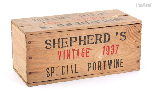 Bottle of Shepherd's Port Vintage 1937 Matured in cask