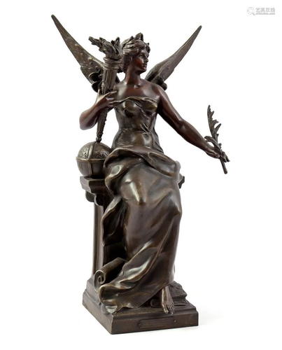 Zamak statue after Louis Moreau, entitled Genie des