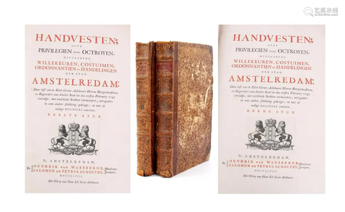 Part 1 and 3 of Charters of the city of Amstelredam