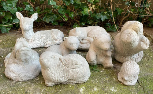 Buy various animal garden statues b.u. deer, bears,