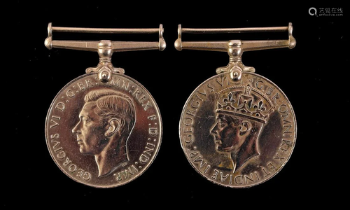 English medals from the WWII period, The War Medal and