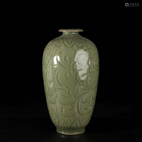 耀州窯刻花瓶