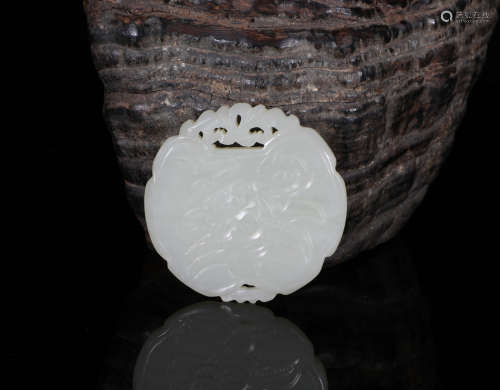A White Jade Pendant Qing Style