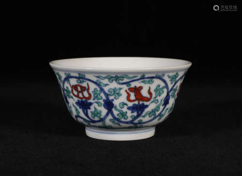 Doucai Floral Cup Ming Style