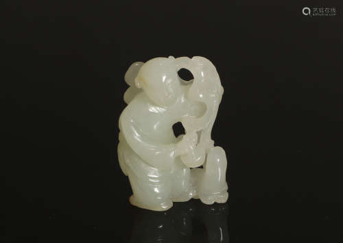 Carved Jade Qing Style