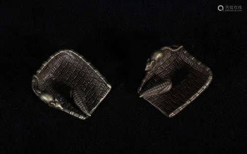 Pair Bronze Ornament Qing Style