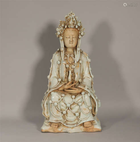 Tianbai Glazed Seated Guanyin Song Style