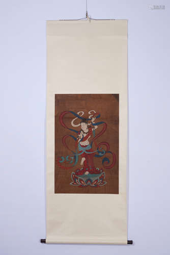 A CHINESE PAINTING FIGURE OF BUDDHA