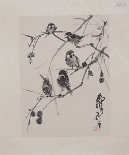 A CHINESE PAINTING BIRDS