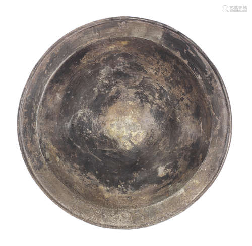 A rare Henry VII/VIII pewter deep bowled plate, circa 1500