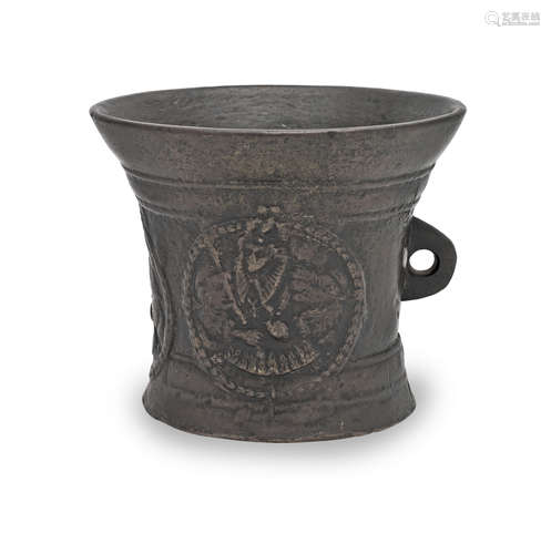 A rare Elizabeth I leaded bronze mortar, late 16th century, ...