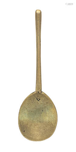 A 17th century latten slip-top spoon, possibly London