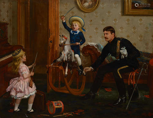 Charles Wynne Nicholls (Irish, 1831-1903) The soldier's retu...