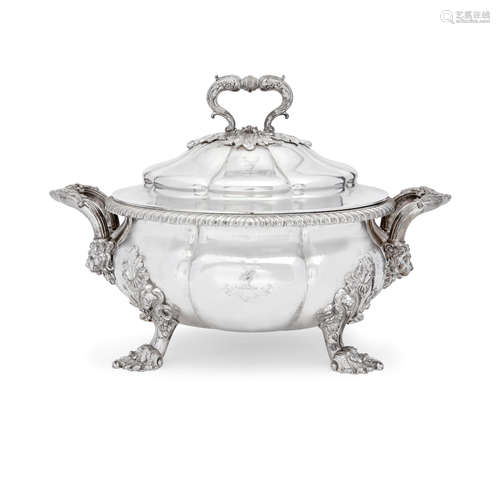 A GEORGE IV SILVER TUREEN by Paul Storr, London, 1826