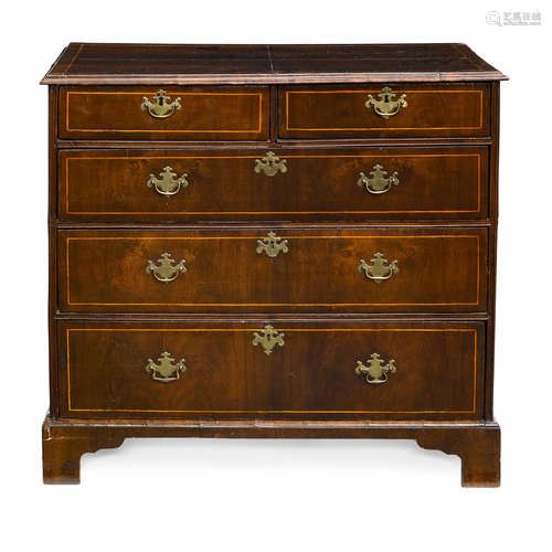 A GEORGE III INLAID MAHOGANY CHEST OF DRAWERS 18th century