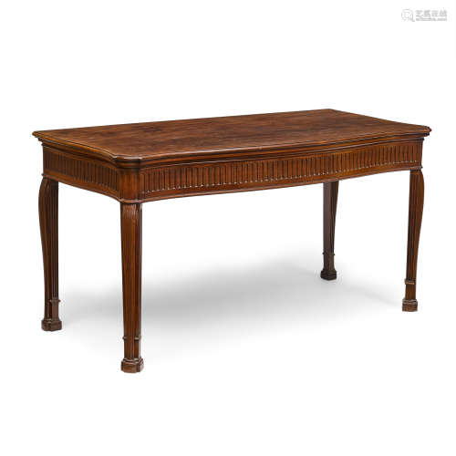 A GEORGE III STYLE MAHOGANY SERVING TABLE 19th century
