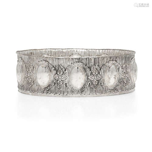 AN ITALIAN STERLING SILVER CENTERBOWL marked M. Buccellati, ...