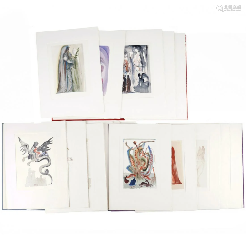 Salvador Dali Divine Comedy Suite Color Woodcuts (75