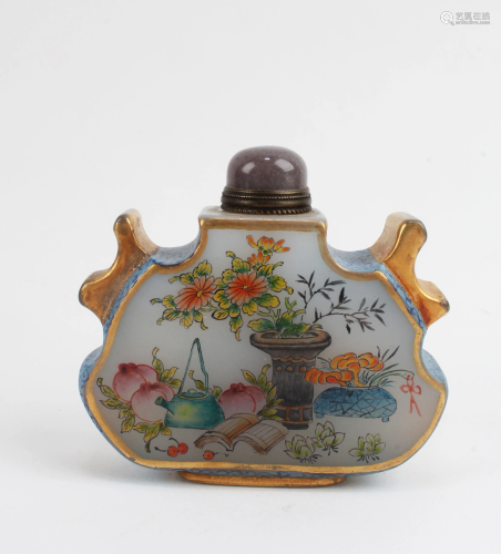 Chinese Peking Glass Snuff Bottle