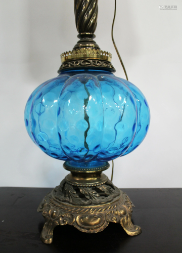 A Glass Table Lamp