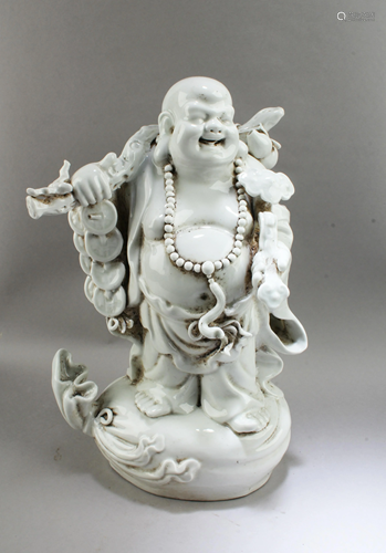 Chinese Blanc De Chine Buddha Statue